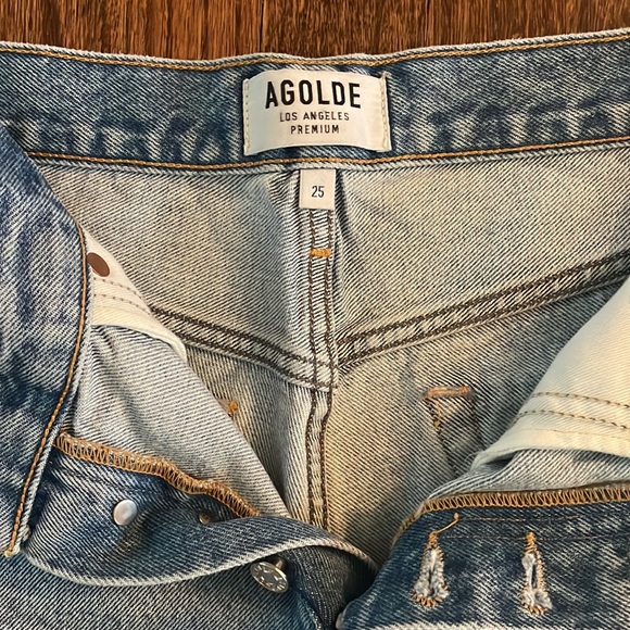 NWOT AGOLDE Parker Cut Off Shorts - Picture 2 of 4